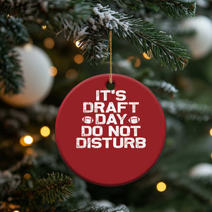 Funny Fantasy Football Christmas Ornament It's Draft Day Do Not Disturb TS10 Print Your Wear