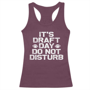 Funny Fantasy Football Racerback Tank Top It's Draft Day Do Not Disturb TS10 Maroon Print Your Wear