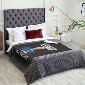 Funny Fantasy Football Throw Blanket Joe Biden Confused Drafting Kicker Draft Party TS10 Print Your Wear