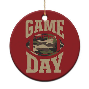 Game Day Football Christmas Ornament Funny Sunday Retro Camo Camouflage TS10 Print Your Wear