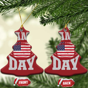 Game Day Football Christmas Ornament Funny Sunday Retro Patriotic American Flag TS10 Christmas Tree Red Print Your Wear