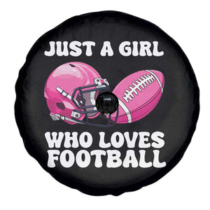 Funny Just A Girl Who Loves Football Spare Tire Cover TS10 Print Your Wear