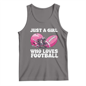 Funny Just A Girl Who Loves Football Tank Top TS10 Deep Heather Print Your Wear