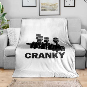 Cranky Car Engine Crankshaft Cars Lover Throw Blanket Mechanics Father Day TS10 Print Your Wear