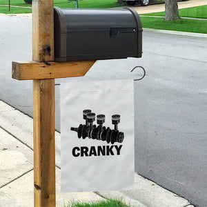 Cranky Car Engine Crankshaft Cars Lover Garden Flag Mechanics Father Day TS10 Print Your Wear