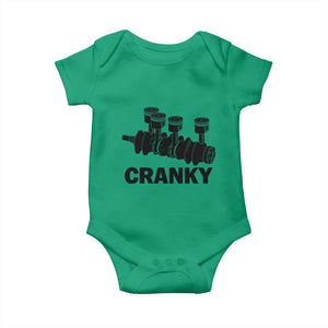 Cranky Car Engine Crankshaft Cars Lover Baby Onesie Mechanics Father Day TS10 Irish Green Print Your Wear