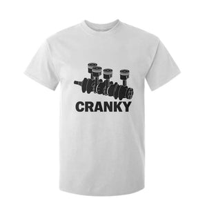 Cranky Car Engine Crankshaft Cars Lover T Shirt For Kid Mechanics Father Day TS10 White Print Your Wear