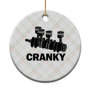 Cranky Car Engine Crankshaft Cars Lover Ceramic Ornament Mechanics Father Day TS10 1pc Christmas Plaid Print Your Wear