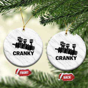 Cranky Car Engine Crankshaft Cars Lover Ceramic Ornament Mechanics Father Day TS10 1pc White Marble Print Your Wear