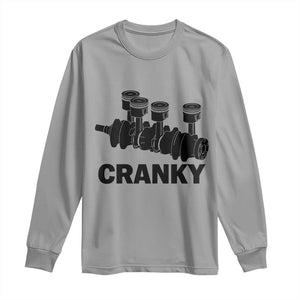 Cranky Car Engine Crankshaft Cars Lover Long Sleeve Shirt Mechanics Father Day TS10 Sport Gray Print Your Wear