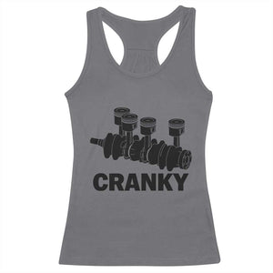 Cranky Car Engine Crankshaft Cars Lover Racerback Tank Top Mechanics Father Day TS10 Charcoal Print Your Wear