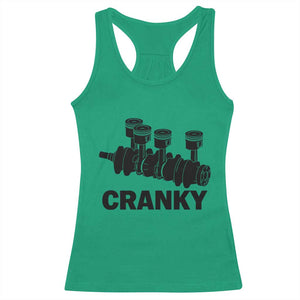 Cranky Car Engine Crankshaft Cars Lover Racerback Tank Top Mechanics Father Day TS10 Irish Green Print Your Wear