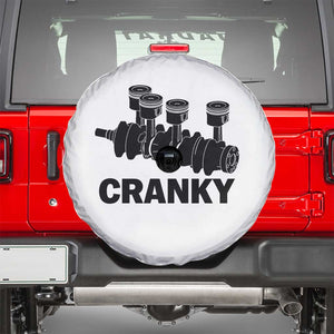 Cranky Car Engine Crankshaft Cars Lover Spare Tire Cover Mechanics Father Day TS10 White Print Your Wear