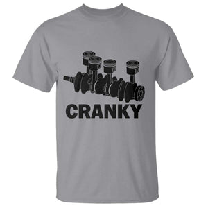 Cranky Car Engine Crankshaft Cars Lover T Shirt Mechanics Father Day TS10 Sport Gray Print Your Wear