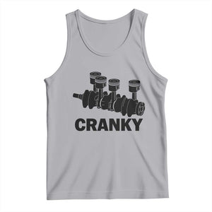 Cranky Car Engine Crankshaft Cars Lover Tank Top Mechanics Father Day TS10 Athletic Heather Print Your Wear