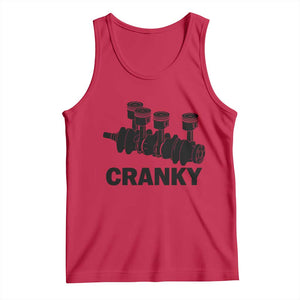 Cranky Car Engine Crankshaft Cars Lover Tank Top Mechanics Father Day TS10 Red Print Your Wear