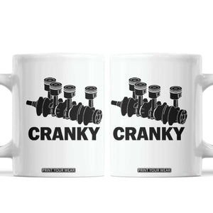 Cranky Car Engine Crankshaft Cars Lover Coffee Mug Mechanics Father Day TS10 White Print Your Wear