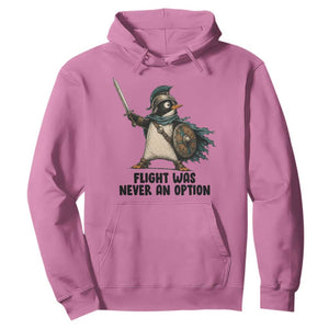 Flight Was Never An Option Funny Penguin Hoodie Sarcastic Dark Humor Animal TS10 Azalea Print Your Wear