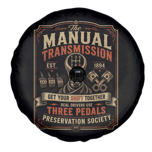Car Guy Spare Tire Cover The Manual Transmission Preservation Society TS10 Print Your Wear