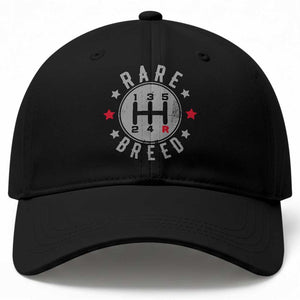 Rare Breed Manual Transmission Stick Shift Driver Baseball Cap Vintage Distressed Graphic