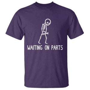 Waiting on Parts Mechanic Skeleton T Shirt Garage Car Guy Auto Repair Life