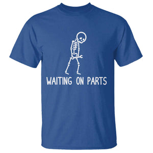 Waiting on Parts Mechanic Skeleton T Shirt Garage Car Guy Auto Repair Life