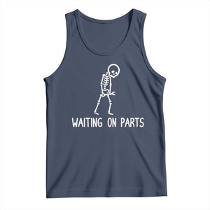 Waiting on Parts Mechanic Skeleton Tank Top Garage Car Guy Auto Repair Life