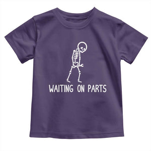 Waiting on Parts Mechanic Skeleton Toddler T Shirt Garage Car Guy Auto Repair Life