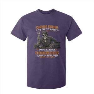 Mechanic Skeleton T Shirt For Kid Curious Enough to Take It Apart Car Auto Repair Garage