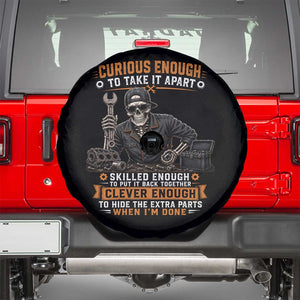 Mechanic Skeleton Spare Tire Cover Curious Enough to Take It Apart Car Auto Repair Garage