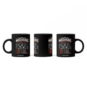 Mechanic Skeleton Coffee Mug Funny Hourly Rate Auto Car Garage Labor Rates