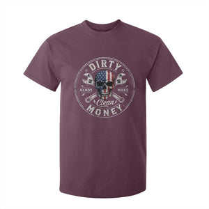 Mechanic Skeleton T Shirt For Kid My Hands May Be Dirty But My Money is Clean Auto Repair Garage