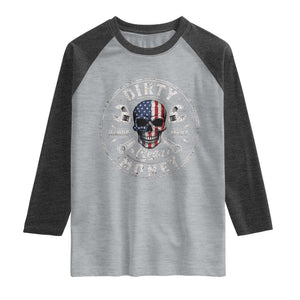 Mechanic Skeleton Raglan Shirt My Hands May Be Dirty But My Money is Clean Auto Repair Garage