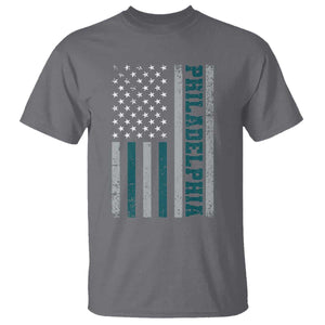 Philadelphia T Shirt Retro American Flag Philly Fan TS10 Charcoal Print Your Wear