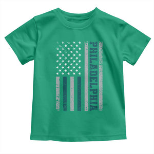 PFE Game Day Toddler T Shirt Retro American Flag Philly Lover TS10 Irish Green Print Your Wear