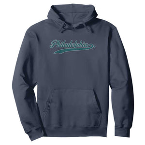 Philadelphia Hoodie Mascot Vintage Sports Name TS10 Navy Print Your Wear