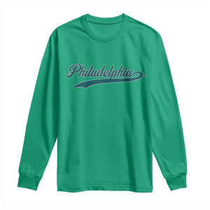 Philadelphia Long Sleeve Shirt Mascot Vintage Sports Name TS10 Irish Green Print Your Wear