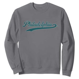 Philadelphia Sweatshirt Mascot Vintage Sports Name TS10 Charcoal Print Your Wear