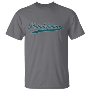 Philadelphia T Shirt Mascot Vintage Sports Name TS10 Charcoal Print Your Wear