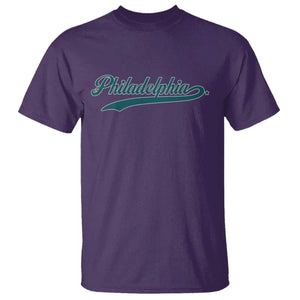 Philadelphia T Shirt Mascot Vintage Sports Name TS10 Purple Print Your Wear
