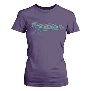Philadelphia T Shirt For Women Mascot Vintage Sports Name TS10 Purple Print Your Wear