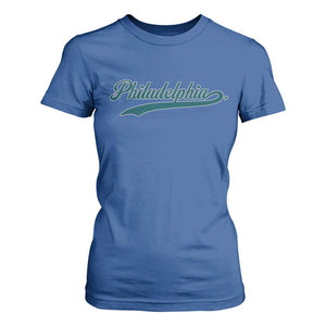 Philadelphia T Shirt For Women Mascot Vintage Sports Name TS10 Royal Blue Print Your Wear