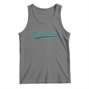 Philadelphia Tank Top Mascot Vintage Sports Name TS10 Black Heather Print Your Wear