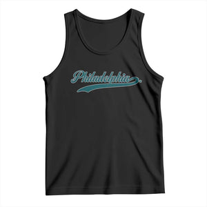 Philadelphia Tank Top Mascot Vintage Sports Name TS10 Black Print Your Wear