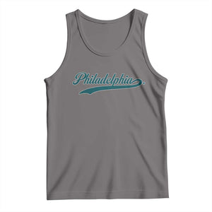 Philadelphia Tank Top Mascot Vintage Sports Name TS10 Deep Heather Print Your Wear
