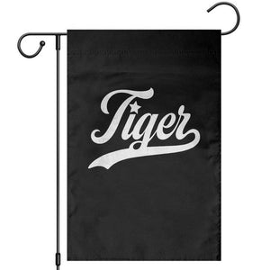 Retro Script Tigers Garden Flag Vintage Sports Team Name TS10 Black Print Your Wear