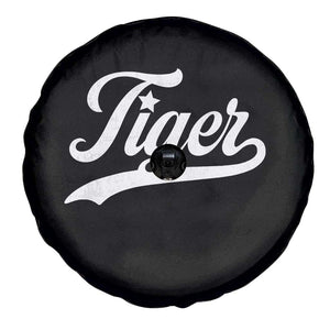 Retro Script Tiger Spare Tire Cover Vintage Sports Team Name TS10 Print Your Wear