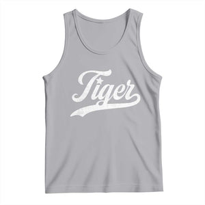 Retro Script Tigers Tank Top Vintage Sports Team Name TS10 Athletic Heather Print Your Wear