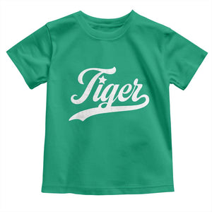 Retro Script Tiger Toddler T Shirt Vintage Sports Team Name TS10 Irish Green Print Your Wear
