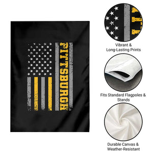 PFS Game Day Garden Flag Retro Vintage USA Flag Patriotic American TS10 Print Your Wear